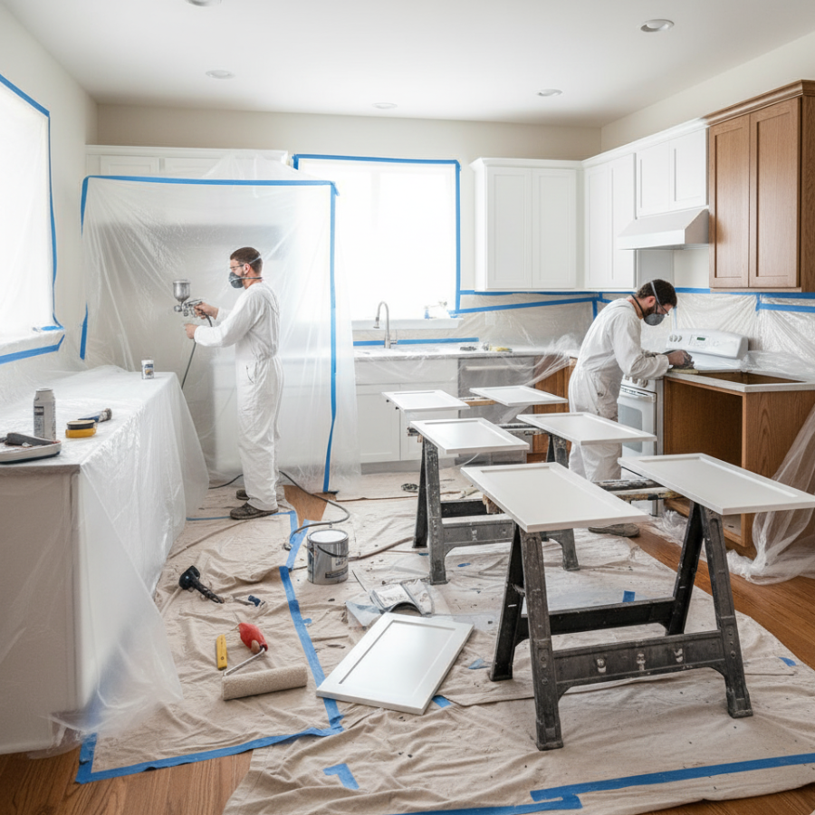 Cabinet Painting & Refinishing